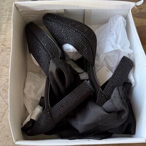 Express Black Studded Pumps